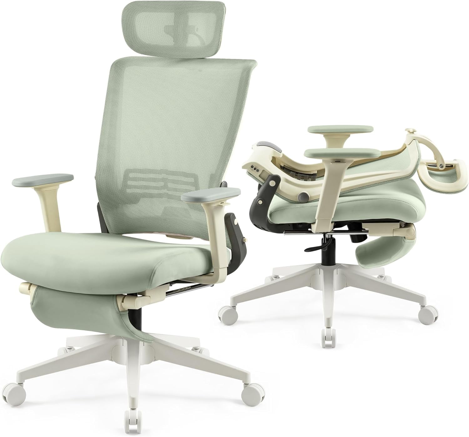 Hforesty Ergonomic Office Chair, Foldable with Footrest Hforesty Ergonomic Office Chair, Foldable with Footrest