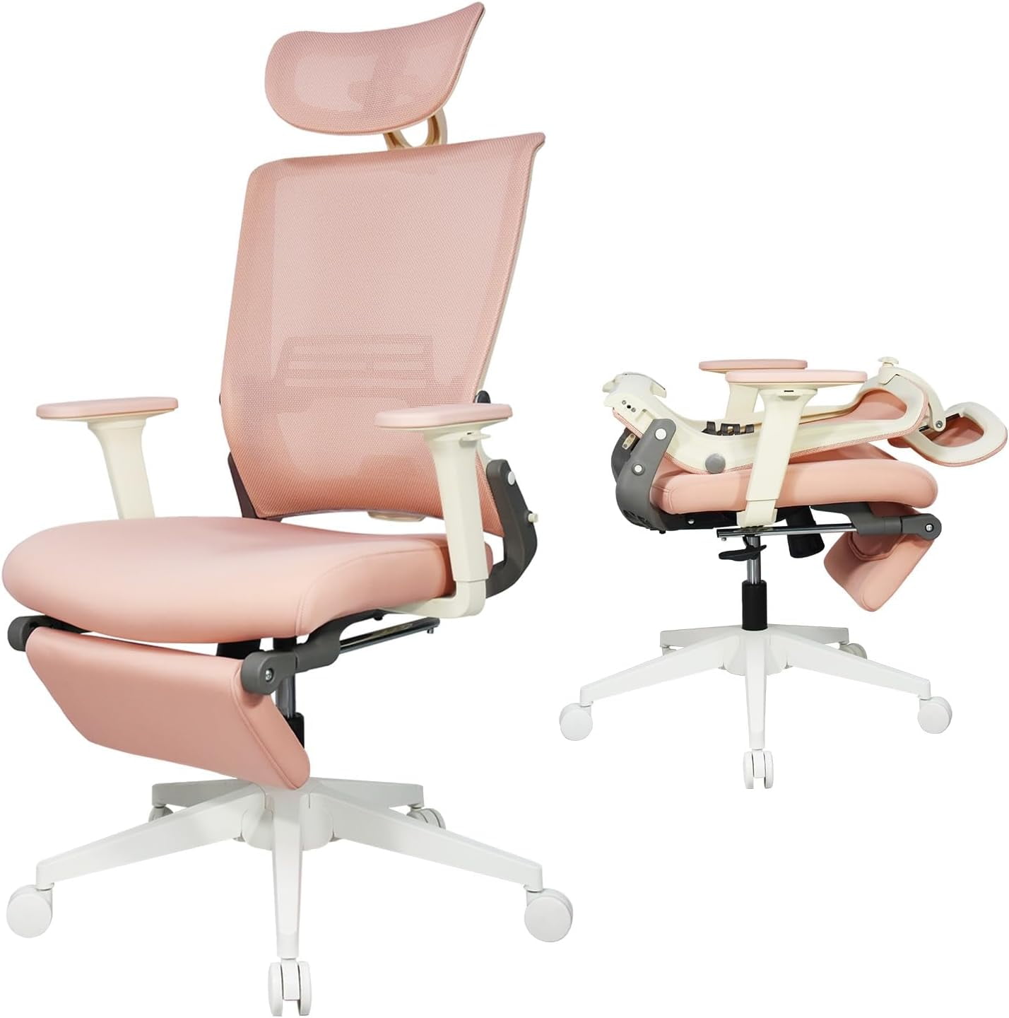 Pinksvdas Office Chair with Vibrating, Adjustable Ergonomic Reclining Chair  with Lumbar Support H5080BR - The Home Depot