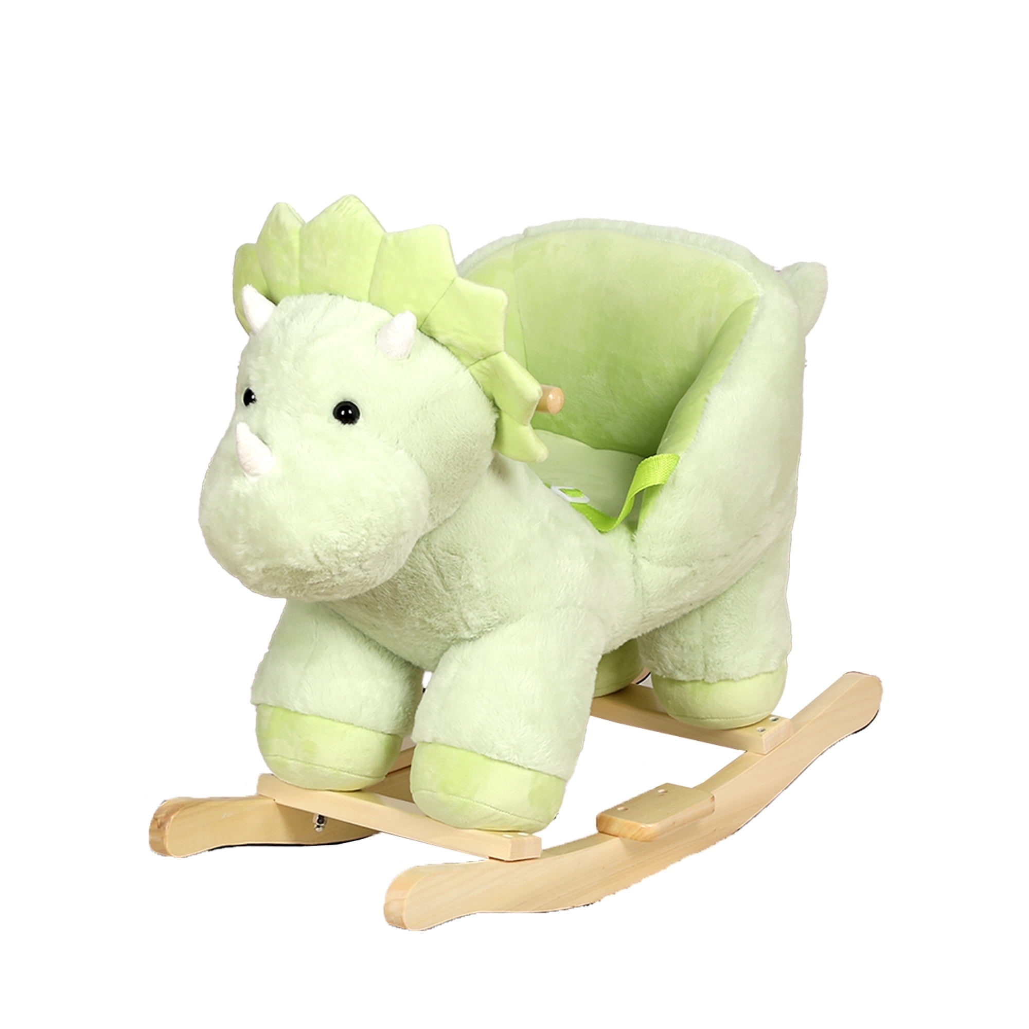 Kids Rocking Animal Hforesty Kids Ride-On Rocking Horse Toy with Music and Safety Belt ...