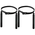 thumbnail image 1 of Hfppkn 2 Pack Flag Football Waist Belt Set with 2 Flags Audible Pop for Adult Recreational Play 120cm Black, 1 of 7