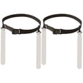 thumbnail image 1 of Hfppkn 2 Pack Flag Football Waist Belt Set with 2 Flags Audible Pop for Adult Recreational Play 120cm White, 1 of 7