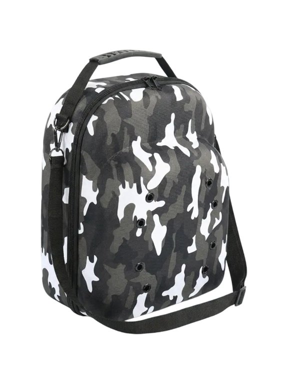 Camouflage Hard Shell Hat Travel Shoulder Case, EVA Cap Carrier Storage Bag for Travel Home Use 23x14x33cm