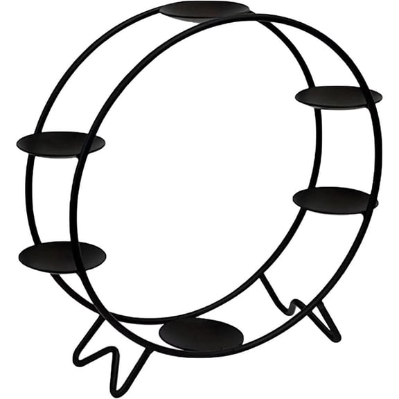 Hfppkn Ferris Wheel Iron Cupcake Stand Rotating Dessert Display Rack for Bakery Parties 27x5.8cm Black