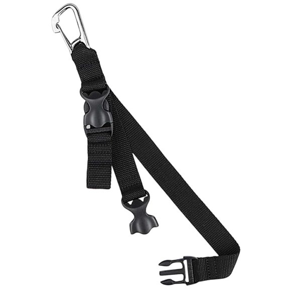 Hfppkn Nylon Diving Fin Strap Clip Keychain, Quick-Release BCD Fin Holder for Scuba Snorkeling 28x2.5cm