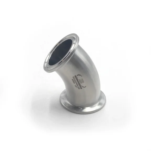 Hfs(R) 1-1/2 Sanitary Ferrule Elbow 45 Degree Pipe Fitting Ss304 Tri Clamp