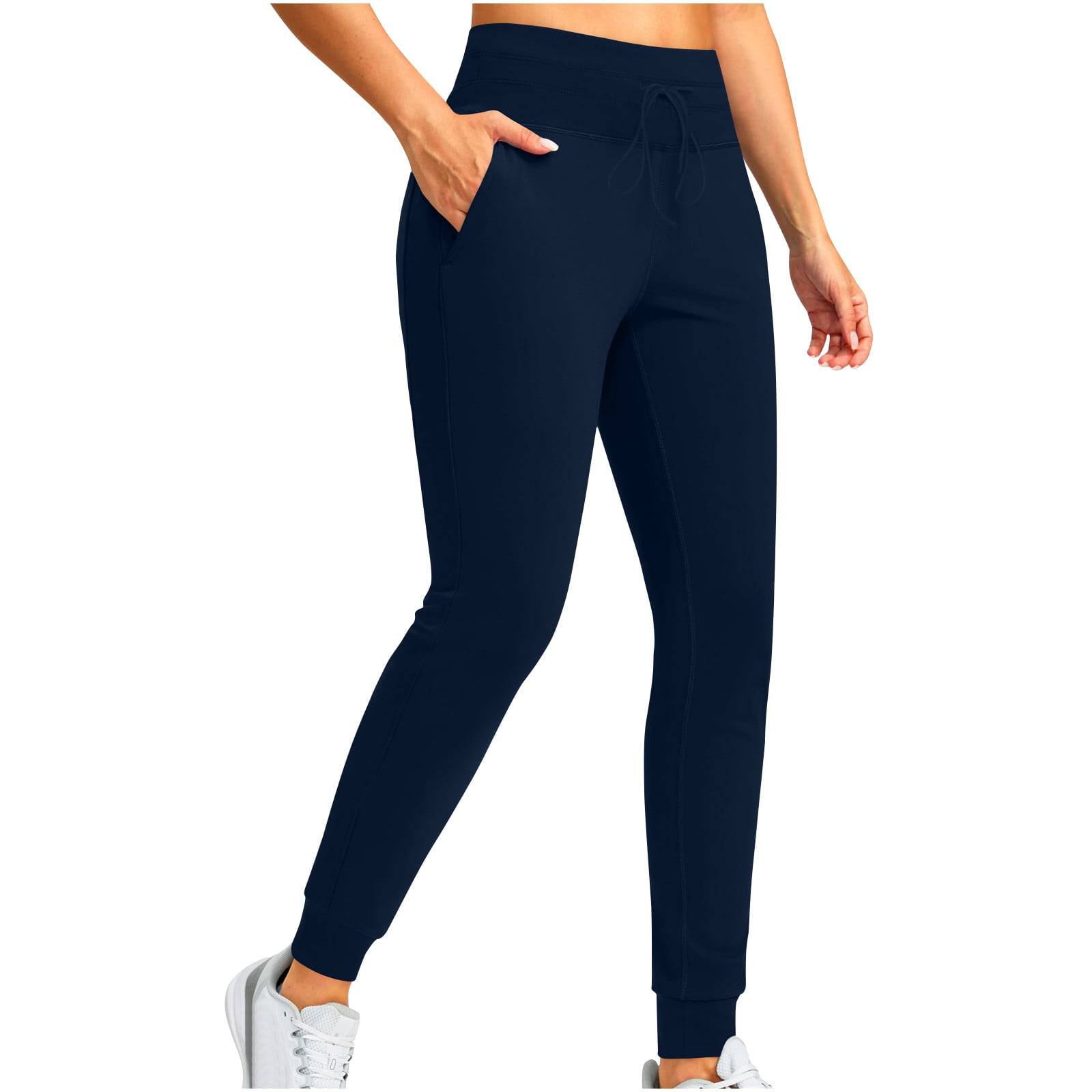 Heathyoga Women's Fleece Lined Joggers - Thermal Sweatpants With Pockets For Winter, Workout, Running, Lounge (Charcoal, Medium)