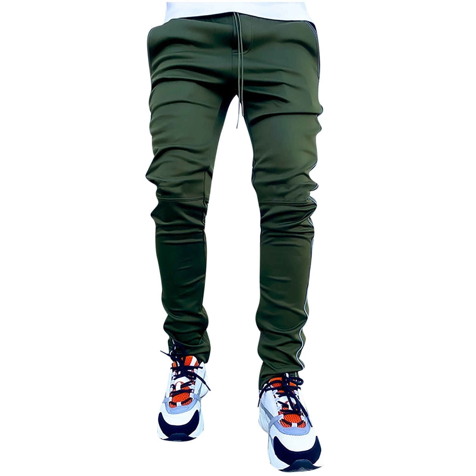 Men Sweatpants Track Pants Casual Loose Fit Straight Leg Trousers Athletic  Joggers Lounge Pants for Fishing Driving Jogging Walking Training , XL Size  Green 