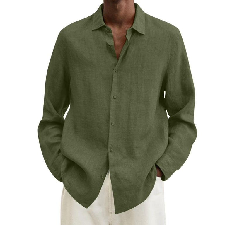 Men's long sleeve solid color oxford shirt men's casual shirt