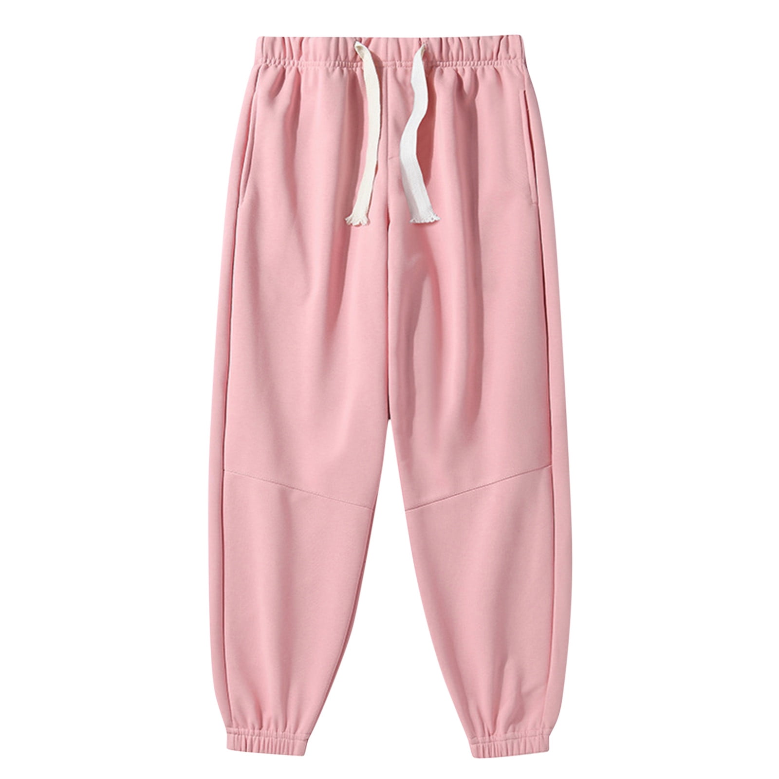 Hfyihgf Men's Fleece Sweatpants Sherpa Lined Jogger Sweatpants Winter Warm  Cotton Cargo Long Pants Drawstring Lounge Athletic Trousers(Pink,XL) 
