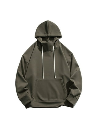 Mens funnel neck on sale hoodie