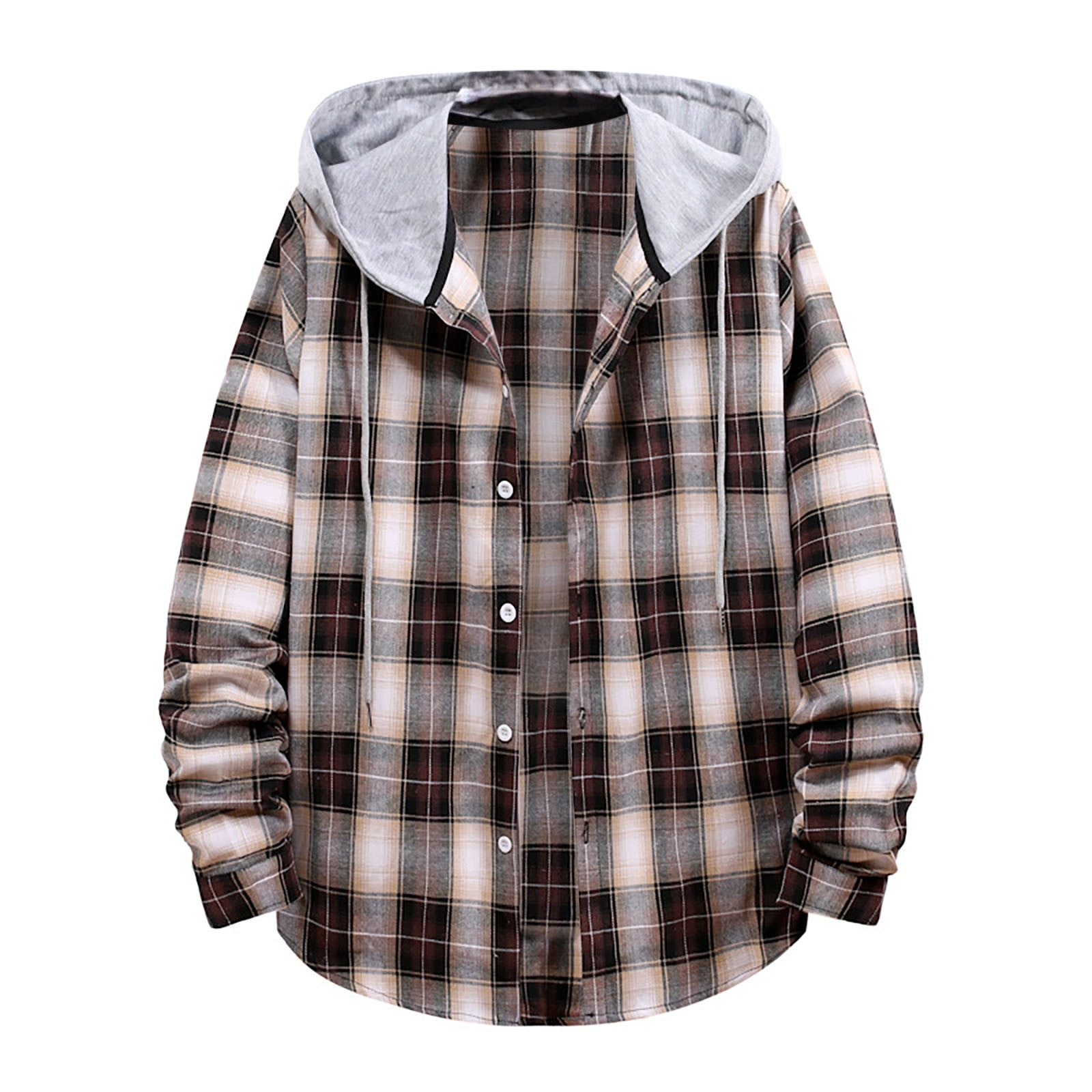 Amazon.com: Men's Long-Sleeve Plaid Button-Down Shirts
