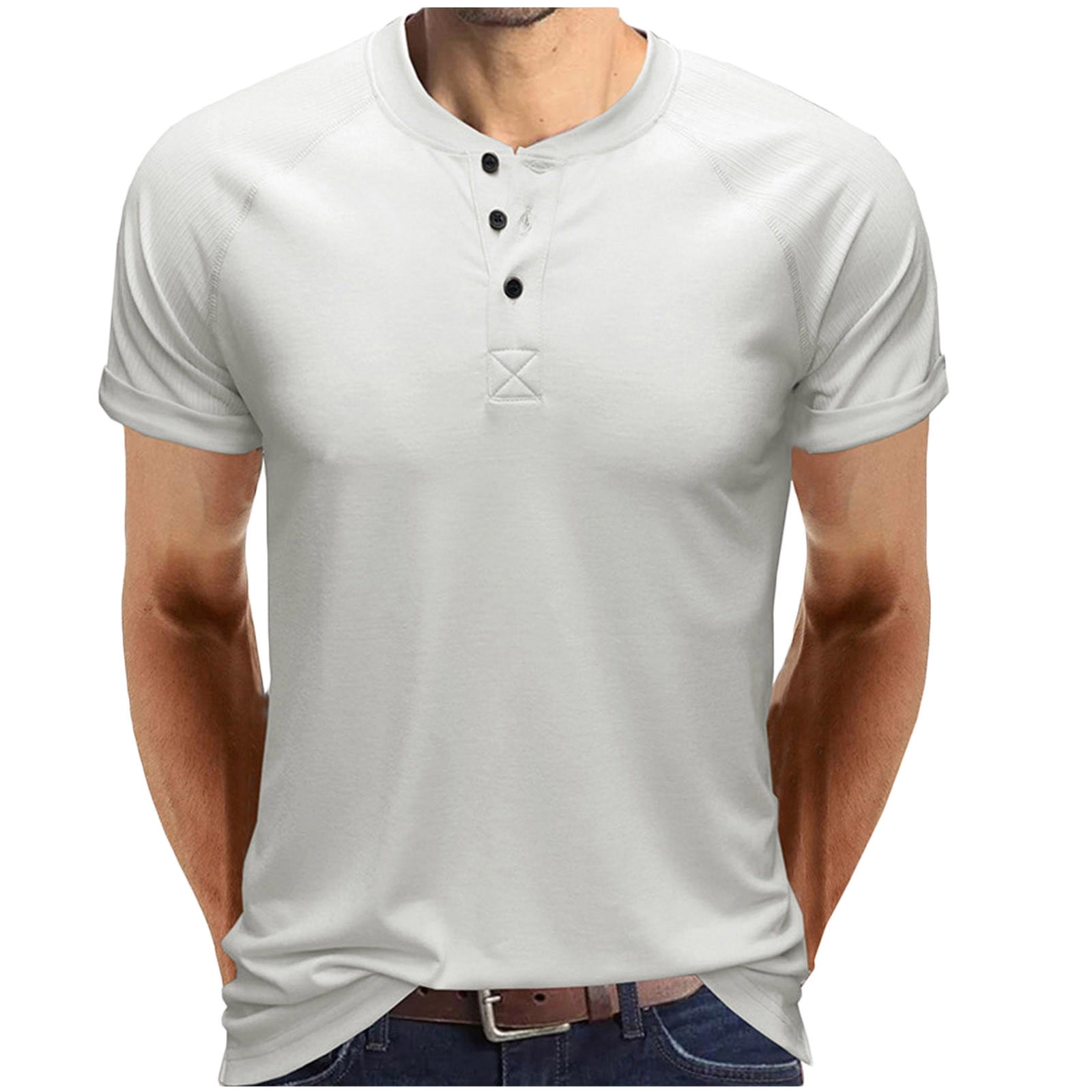 Off white henley shirt deals