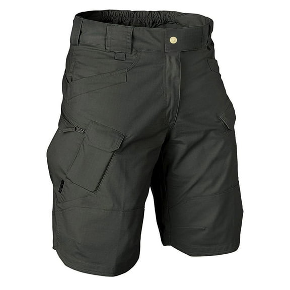 Hfyihgf Mens Hiking Cargo Shorts Quick-Dry Outdoor Athletic Short Travel Golf Tactical Short for Men with Multipocket(Army Green,L)