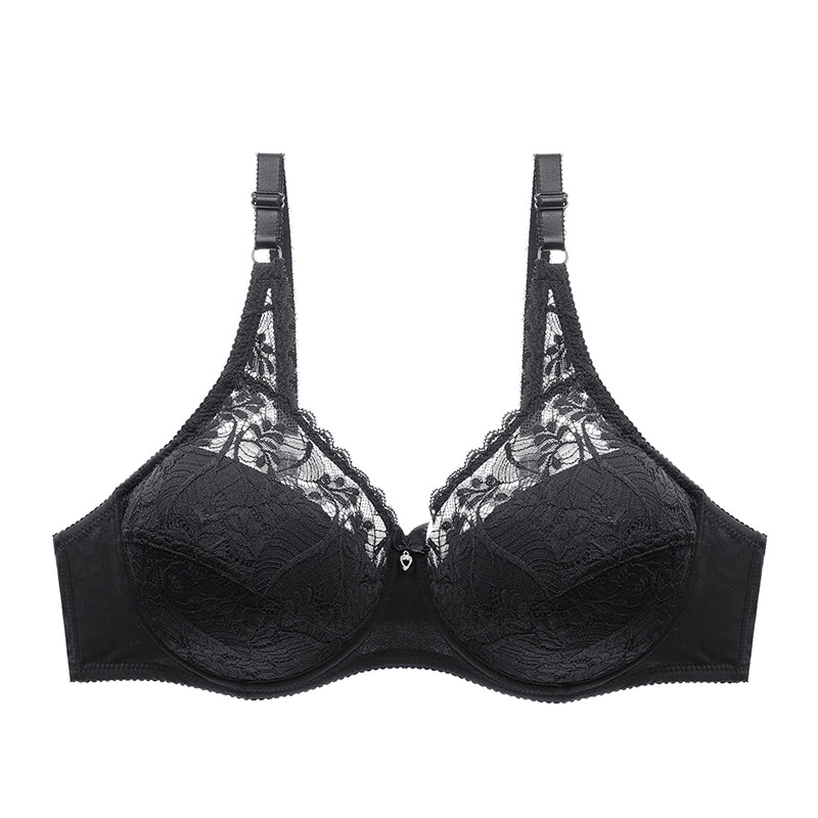 Hfyihgf On Clearance Womens Lace Floral Push Up Bra No Underwire  Comfortable Wireless Bras Adjustable Straps Unpadded Bralette Everyday
