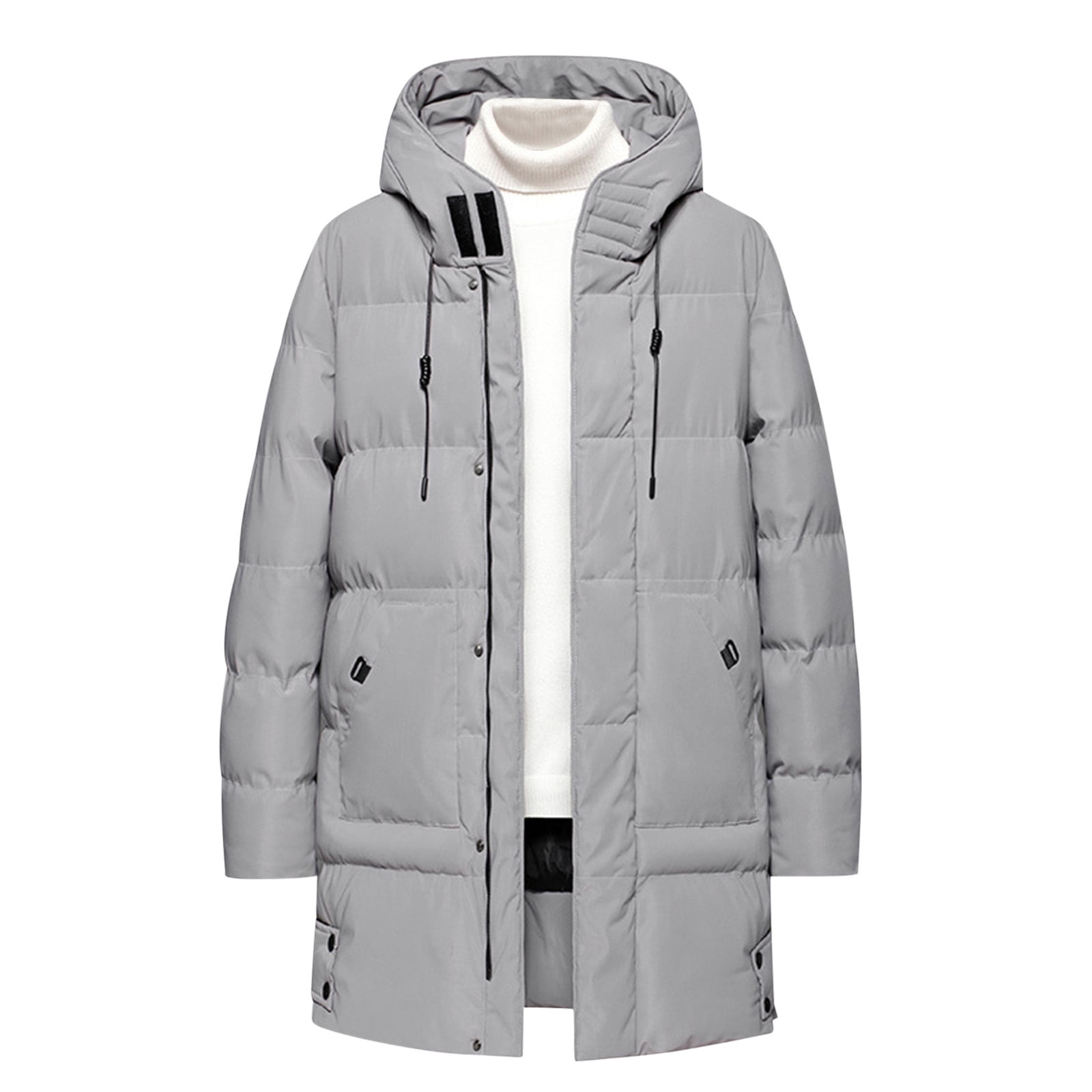 HFYIHGF Padded Jacket, Men's Big and Tall, Quilted Puffer Coat