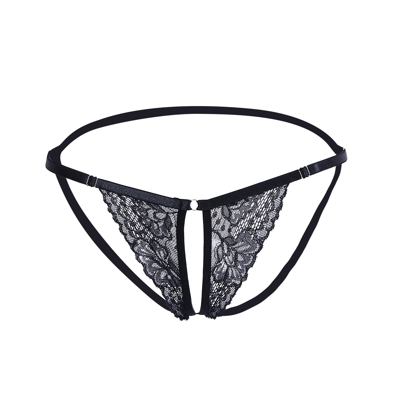 Hfyihgf Sexy Thongs for Women Lace Embroidered T-Back Thongs Panties ...