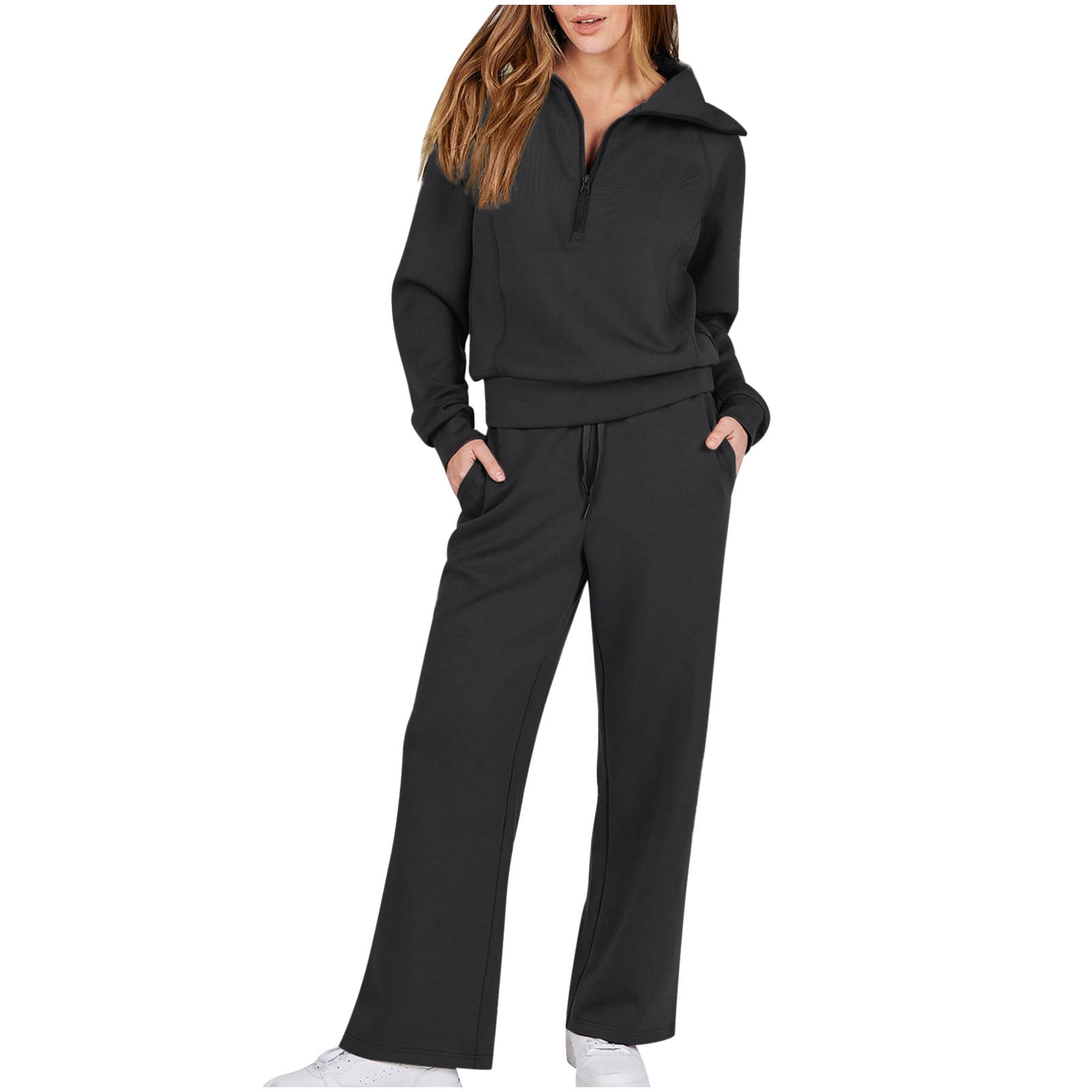 uojfnhb My Orders Lightning Deals Of Today Prime By Hour Lounge Sets For  Women 2023 Oversized Crewneck Sweatshirt And Wide Leg Sweatpant 2 Piece  Outfits Sweatsuit Tracksuit Long Sleeve Long Pants Sets - ShopStyle