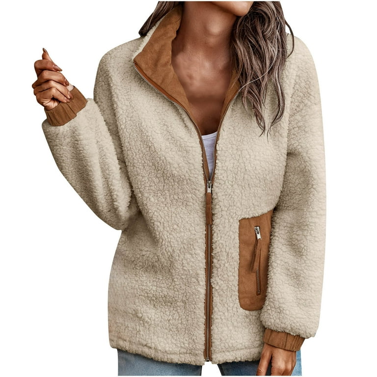Buy Brazo Latest winter wear beige jacket for women with pocket