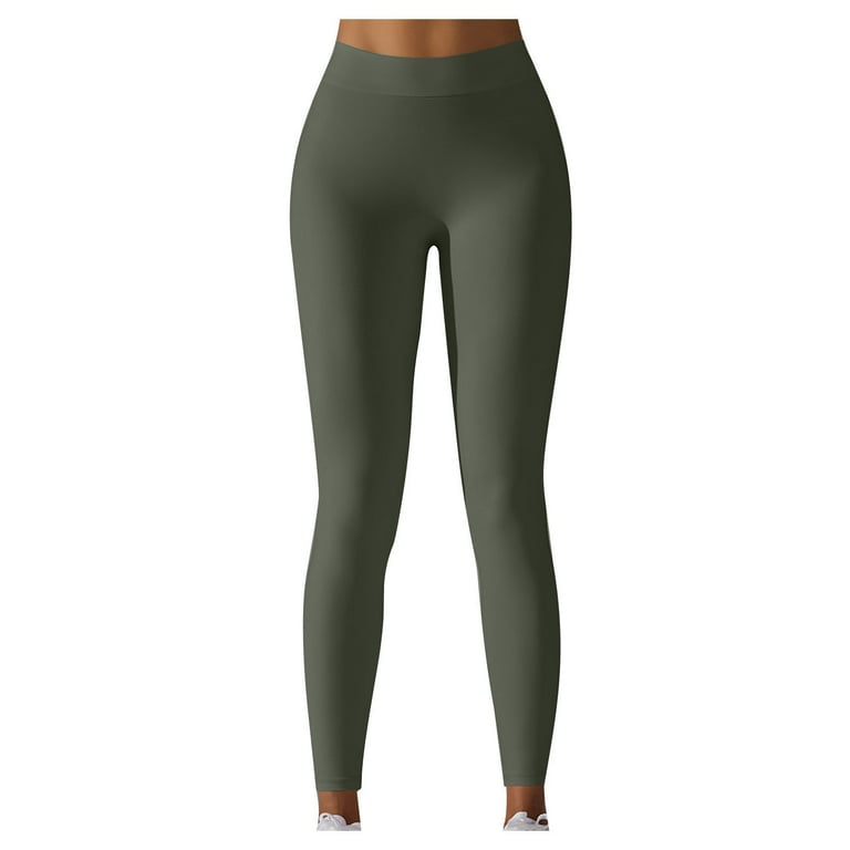 Olive green gym leggings best sale