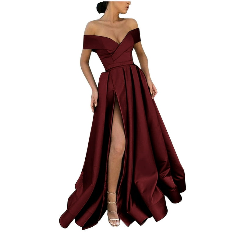 Cross Front Solid Color Off Shoulder Patchwork Plus Size Skater Dresses Cross Front Solid Color Off Shoulder Patchwork Plus Size Skater Dresses