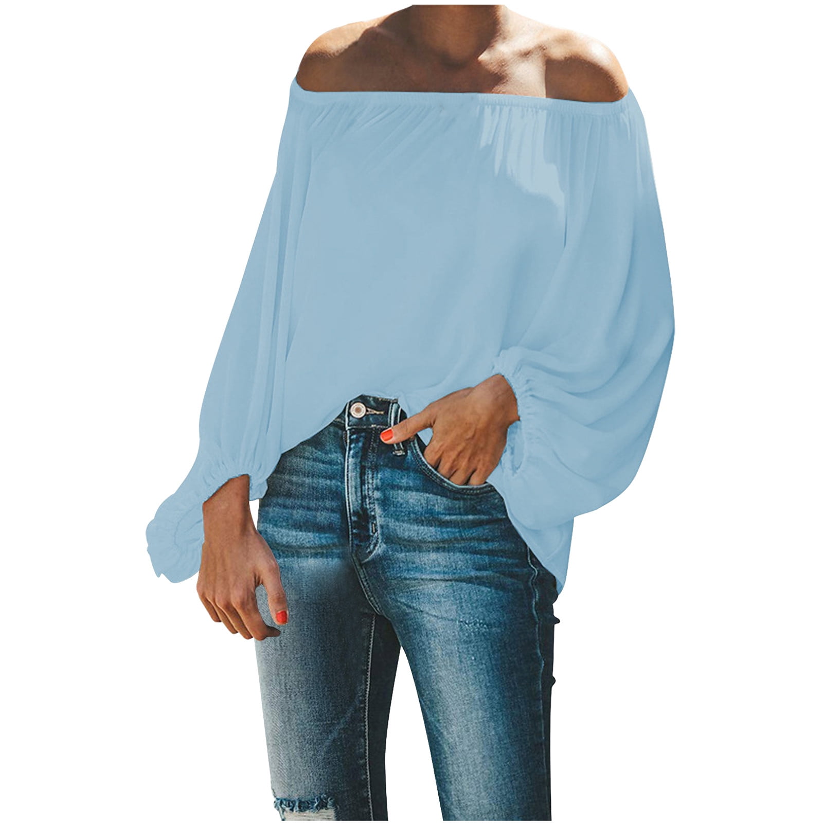 【andequal】volume off shoulder blouse volume off shoulder blouse – andequal
