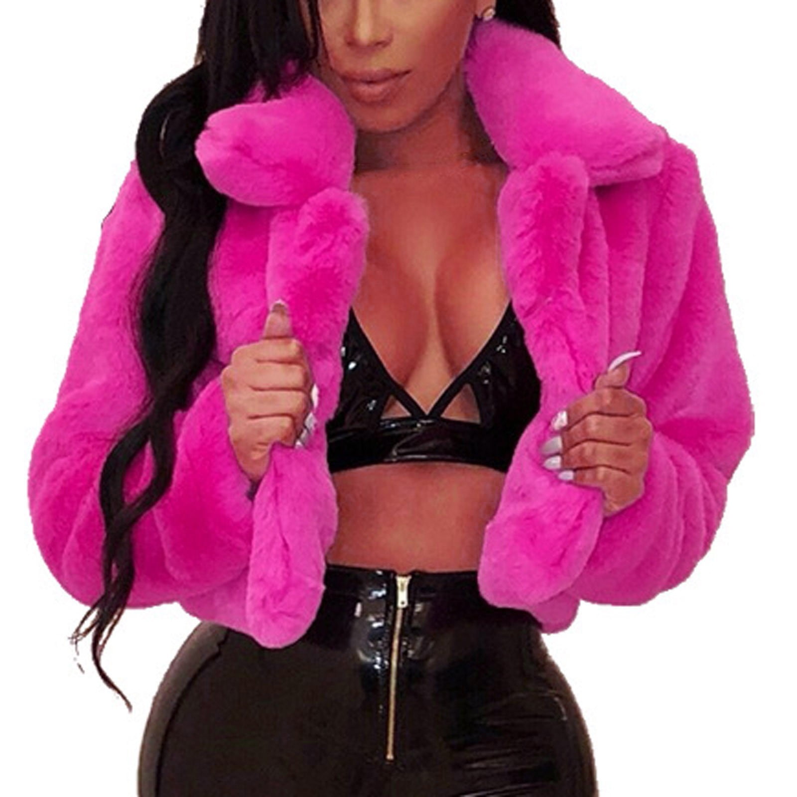 Hot pink short on sale jacket