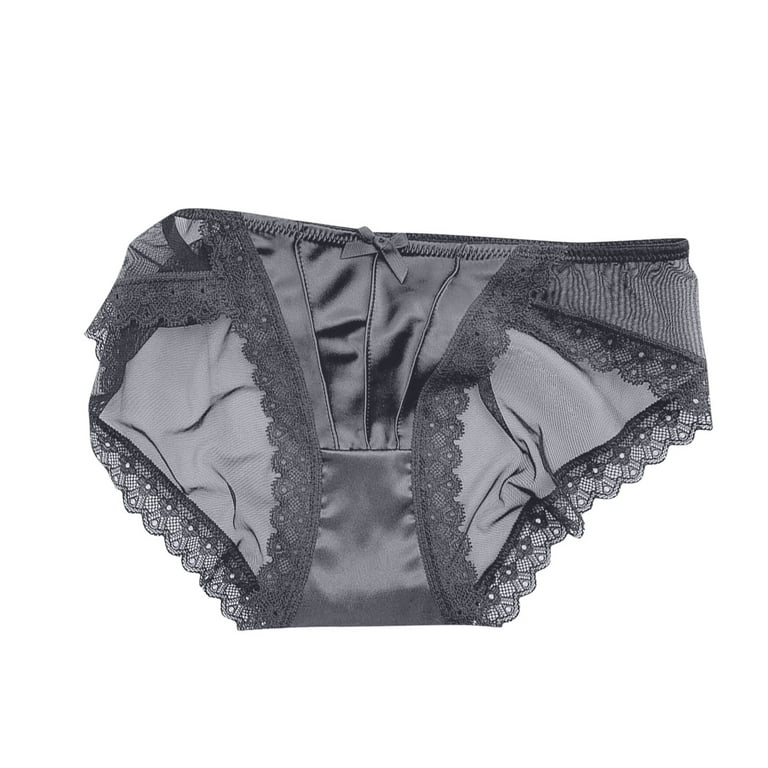 Hfyihgf Women's Vintage Satin Frilly Lace French Knickers Briefs