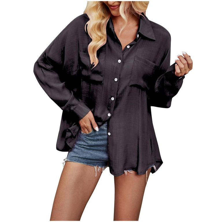 Work Street Solid Pocket Buttons Turndown Collar Long Sleeve Two Pieces Work Street Solid Pocket Buttons Turndown Collar Long Sleeve Two Pieces