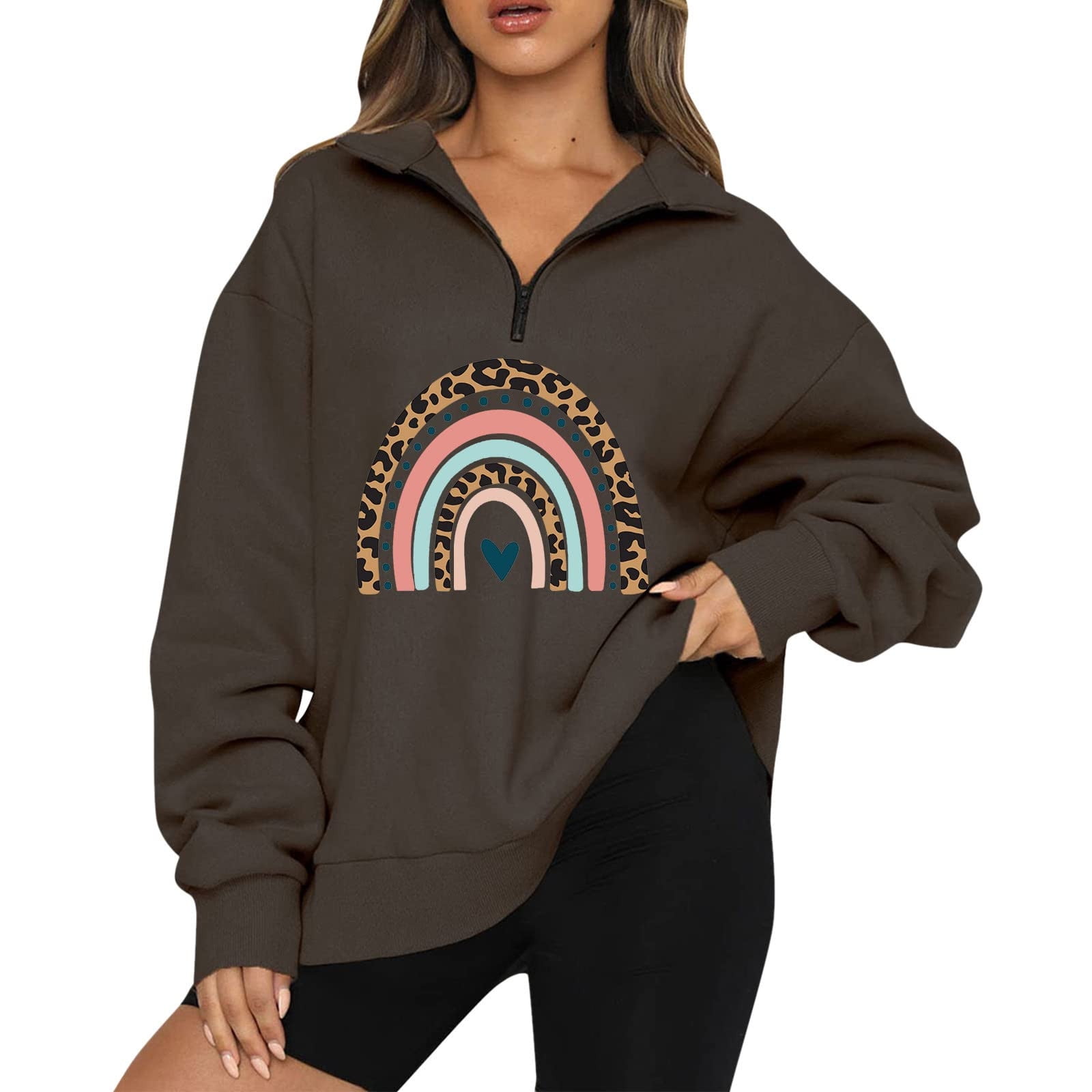 Rainbow print sweatshirt new arrivals