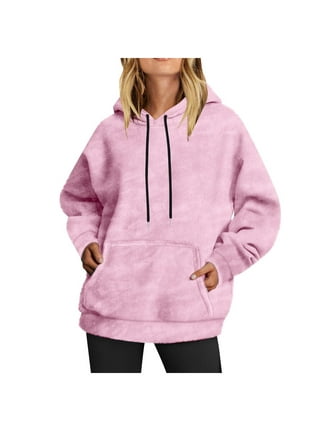 Pink sherpa hoodie $35 deals