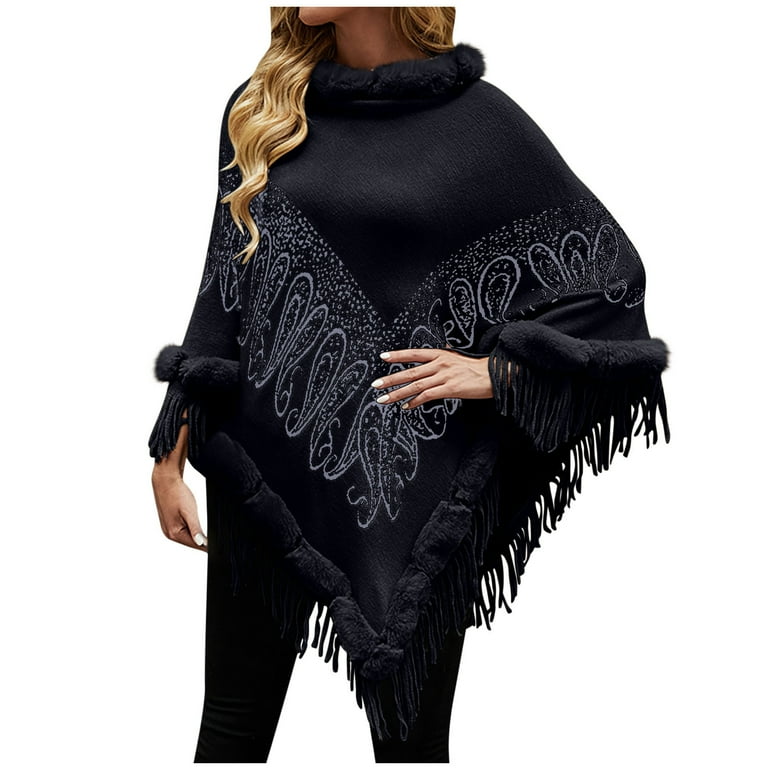 Walmart poncho sweater sale
