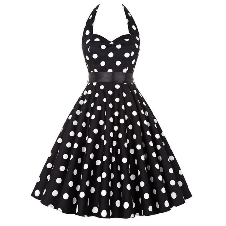 banana republic black one shoulder dress Vintage Dottie Dress main image 0