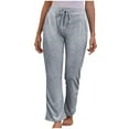 thumbnail image 1 of Hfyihgf Womens Yoga Sweatpants Wide Leg Lounge Pajamas Pants Comfy Drawstring Workout Joggers Pants with Pockets(Gray,L), 1 of 4