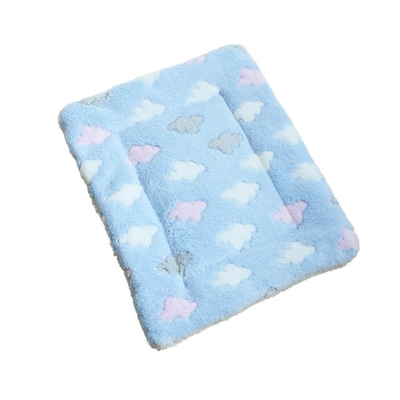 PureCasa 1 Pack Pet Mat for Kitten Puppy Soft Plush Bed Winter Bed Pads Cute Pets Bed, 15.7x11.8"