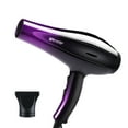 thumbnail image 1 of Hgallory 110V 1000W Electric Hair Dryer, Portable Powerful Blow Dryer for Home Travel & Salon, Lightweight, Low Noise, Hot & Cold Wind, 3 Speeds, Constant Temperature, 10.6"x9.8", 1PC, Purple, 1 of 8