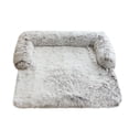 thumbnail image 1 of Hgallory 2-in-1 Comfort Soft Dog Cat Bed Blanket for Fall Winter, Solid Color Plush Fluffy Pet Bed Kennel Cushion Sleeping Pad for Small Cats Dogs, Modern Decor, Rectangle, 1 Pack, 35"x31"x5", A, 1 of 4