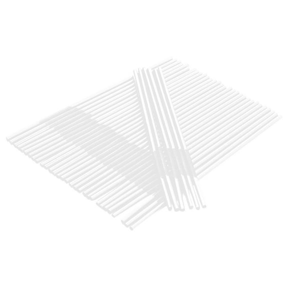 Hgallory 500PCS Disposable Plastic Curved Drink Straws, Colorful BPA-Free Bendy Straw, Birthday Festival Party Supplies for Smoothies, Milkshakes, Juice & Cocktails, Individual Package, Clear