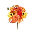 thumbnail image 1 of PureCasa Artificial Flowers Autumn Faux Sunflower for Fall Thanksgiving, Festival Simulation Bouquet Household Plastic Fake Flower Ornaments, Welcome Home Decorations, 1PC, D, 17"x4"x2", 1 of 4