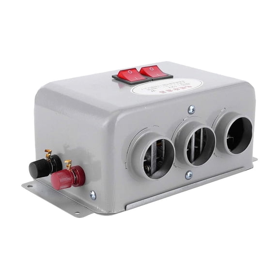 Hgallory Automobile Heater Portable Space Heater Fast Heating, 24v Car Heater Windows Defrosting (with 3x Clamps, 3x Aluminum Foil Tubes, 2x Clips)