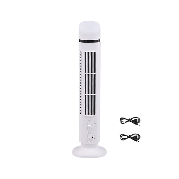 Hgallory Bladeless Table Tower Fan for Bedroom Living Room, Quiet Standing Electric Tabletop Mini Fan 2 Modes, Summer Supplies Cooling Fans for Home Office, Battery Operated, 1 Pack, B
