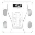 thumbnail image 1 of PureCasa Bluetooth Smart Scale with LED Display for Body Weight & Body Composition, High Accurate Digital Bathroom Scale, Sync with App, USB Rechargeable, 10.2"x10.2"x1.2", 1PC, White, 1 of 8