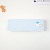 PureCasa Cartoon Frosted Stationery Box, Supplies Pencil Storage Box, Multifunctional Plastic Pencil Case for , 1 Pack, Blue