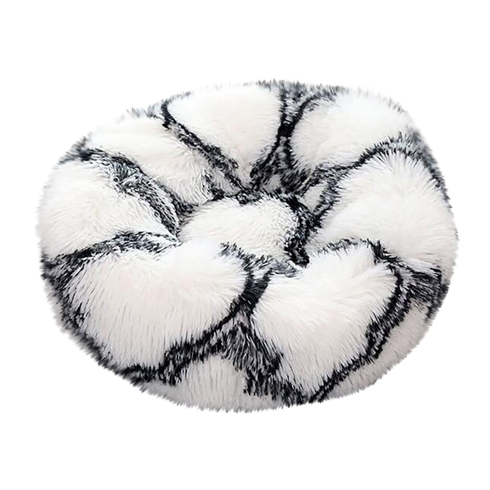 PureCasa Comfort Soft Dog Cat Bed for Fall Winter, Plush Resilient Fluffy Pet Bed, Cushion Sleeping Pad for Small Cats Dogs, Modern Home Decor, Gradient, Round, 1 Pack, XXL 35"x35"x14", Multicolor