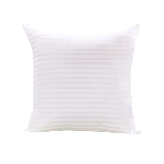 PureCasa Cotton Decorative Throw Pillow for Bed Sofa Couch, Household Throw Pillows with Inserts for Living Room Bedroom, Solid Color Modern Style Home Decor, Soft, Comfy, 20"x20", 1PC, White