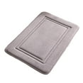 thumbnail image 1 of Hgallory Cotton Thick Floor Mats for Bedroom Living Room, Non-Slip Floor Rugs for Entrance Sofa side, Home Decor Solid Color Memory Foam Floor Doormat, 16"x24", 1 Pack, Gray, Rectangle, 1 of 9