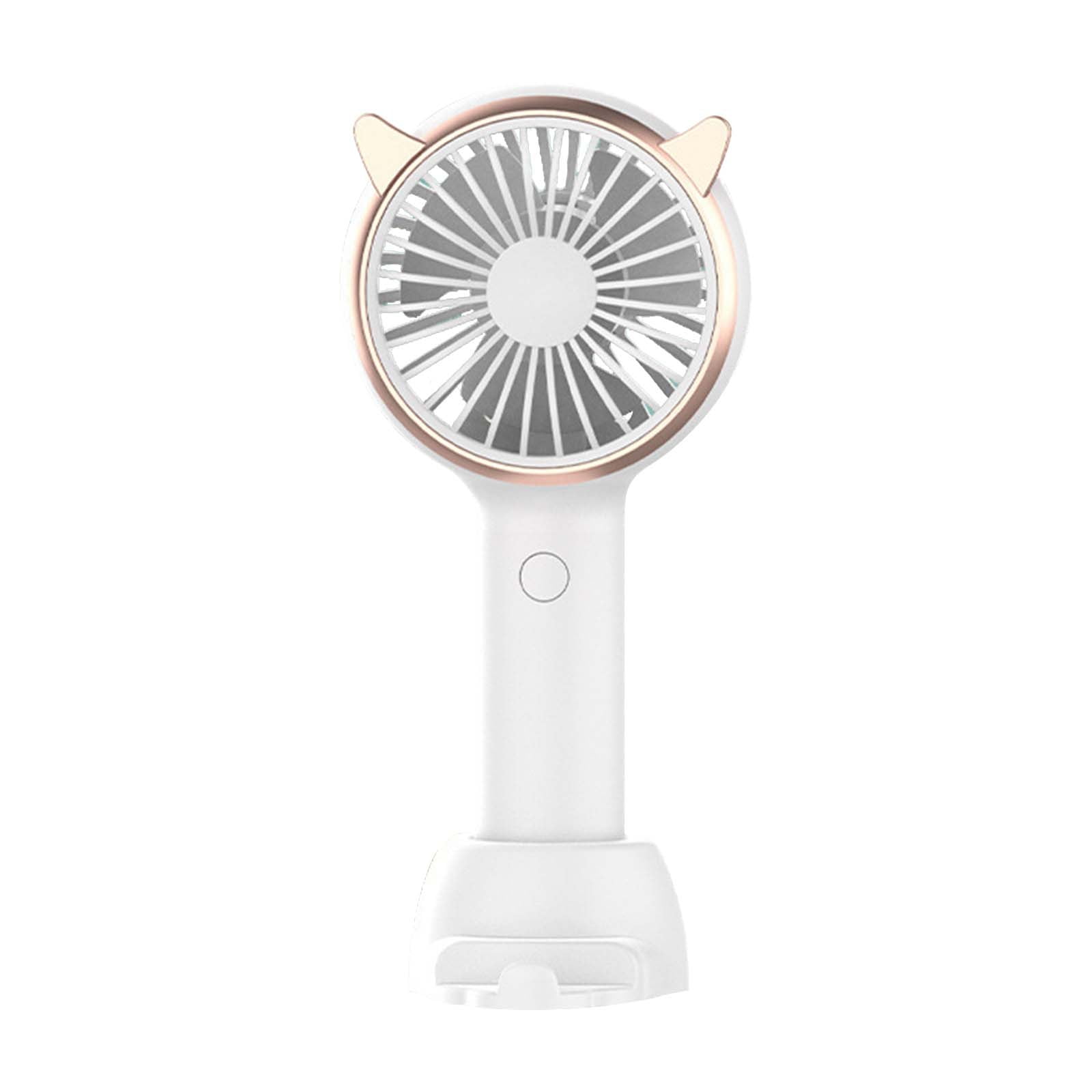 PureCasa Creative Portable Mini Fan Rechargeable, Summer Supplies Small Mute Fan 2400 mAh Battery Operated, Stylish Personal Cooling Fan Perfect for Travel, Indoor, Outdoor, 1 Pack, A