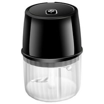 PureCasa Electric Garlic Chopper Garlic Masher for Home Kitchen, 250 100ml Mini Portable Wireless Food Grinder Mincer for Meat Onions Spices Chili, USB Rechargeable, 4.5"x3.6"x3.6", 1PC, Black