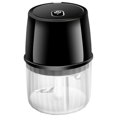PureCasa Electric Garlic Chopper Garlic Masher for Home Kitchen, 250+100ml Mini Portable Wireless Food Grinder Mincer for Meat Onions Spices Chili, USB Rechargeable, 4.5"x3.6"x3.6", 1PC, Black