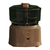 PureCasa Electric Garlic Chopper for Home Kitchen, Portable Wireless Garlic Masher Mincer for Meat Onions Spices Chili, 350ml, 45W Food Processor, USB Rechargeable, 5.3"x4"x4", 1PC, Coffee
