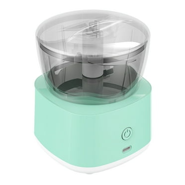 PureCasa Electric Garlic Chopper Household Mini Blender Grinder for Home Kitchen, 300ml Portable Wireless Garlic Masher Mincer for Meat Onions Spices, USB Rechargeable, 4"x3.7"x3.7", 1PC, Mint Green
